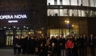 Uczniowie I LO w Operze Nova w Bydgoszczy. 