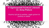Znamy finalistów VI Ogólnopolskiego Konkursu Literackiego  im. Anny Piskurz 