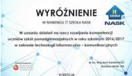 Wyróżnienie IT szkoła