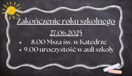Zakończenie roku szkolnego 2024/2025