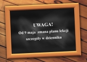 UWAGA ZMIANA PLANU